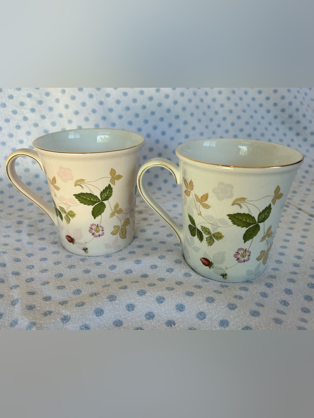Wedgwood Wild Strawberry Mugs, Set of 2